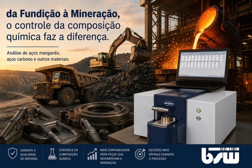Da Fundição à Mineração, o controle da composição química faz a diferença. EXPOSIBRAM 2026.